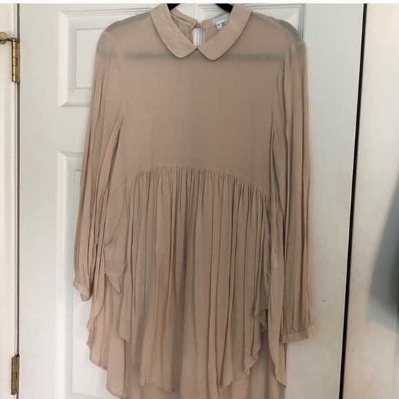 ANTHROPOLOGIE CREAM BABYDOLL BLOUSE NWOT - Picture 2 of 6